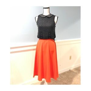 Zara XS Mesh Beaded Top, Black